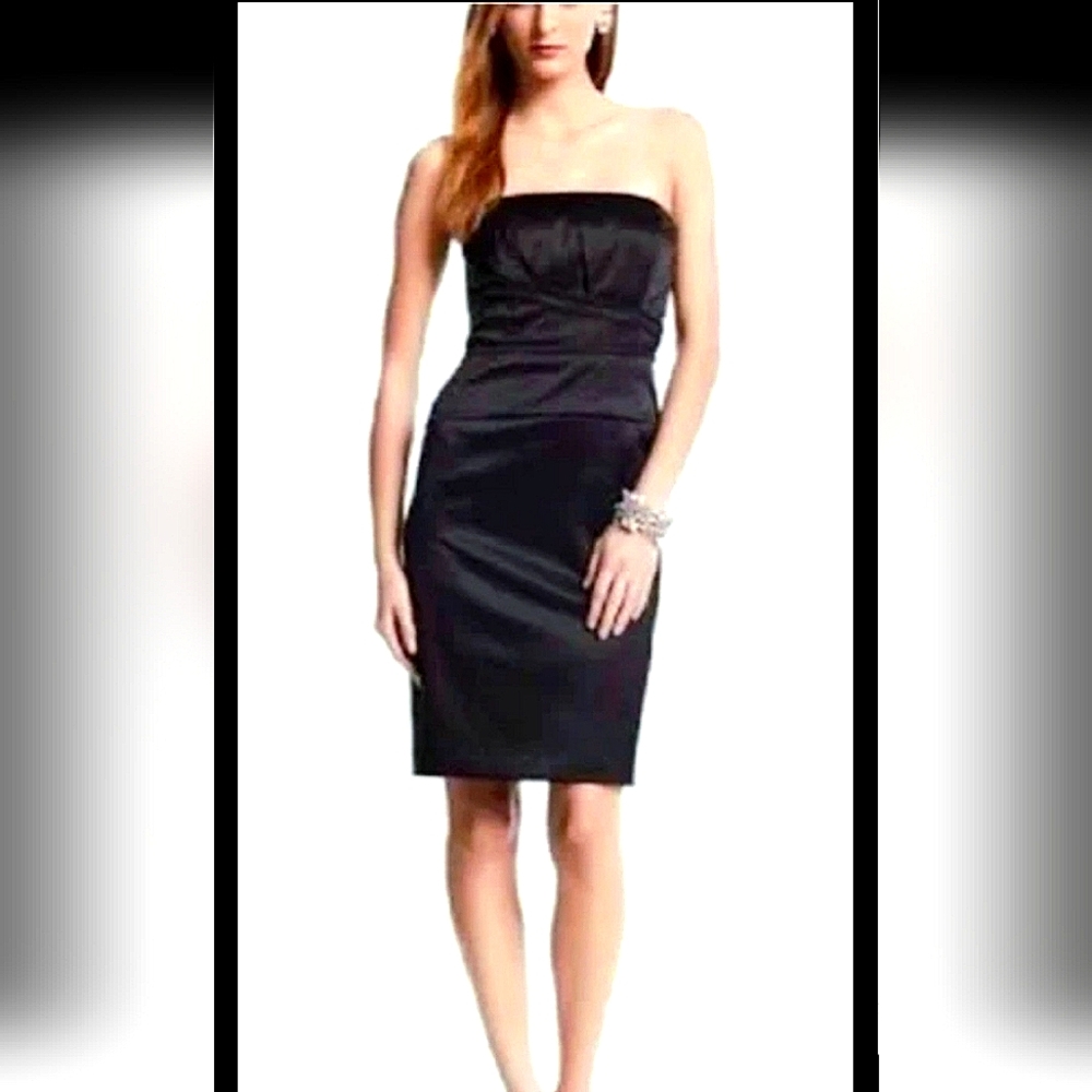 Black Satin Dress by WHBM sz 10